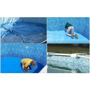 Revestimento liner para piscinas ovais de aço gre