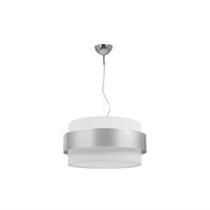 Suspensión - fab 066494020 - cromo - 2 bombillas E27 - dimensiones 90x40x40