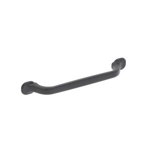 Tirador para mueble en zamac 139 dist entre ejes 128 mm negro lote 6