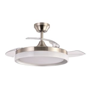 Ventilador de techo LED "zenit" de aspas retráctiles (72w 3cct 7200lm) ip20