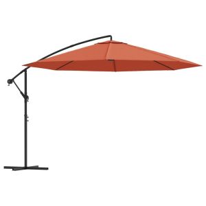 Sombrilla voladiza para muebles de jardín con mástil de