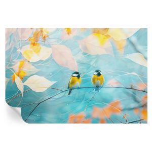 Papel pintado autoadhesivo aves de primavera 104x152 tulup
