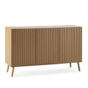 Aparador lluvia 3 puertas color roble, 120 cm ancho