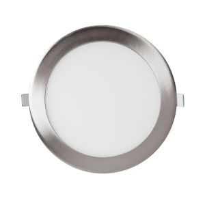 Pack 10x focos empotrables LED 12w 3000k redondo niquel