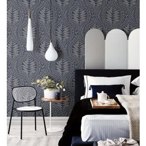 Papel pintado gaulan   de damasco hindú de hojas con 5.23m²