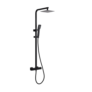 Mice -columna ducha extensible termostática color negro mate