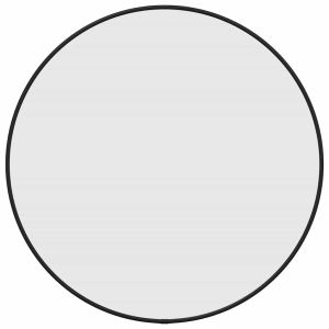vidaXL espejo de pared redondo negro ø 50 cm