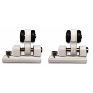 Polea rodamiento para guía de pérgola blanca (2 unidades)