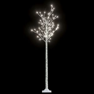 vidaXL árbol de navidad LED blanco frío sauce interior exterior 1,8 m