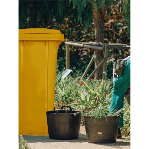 Contenedor de basura reciclables de colo | 240 l - amarilla