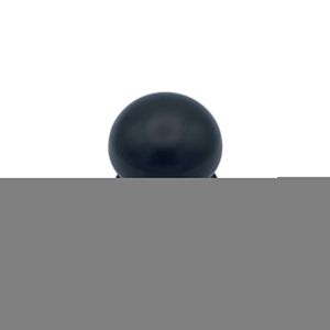Pomo fijo de puerta, lote de 6, d: 70 mm, aluminio, negro, fijación rápida