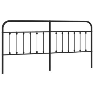 vidaXL cabecero de metal negro 200 cm