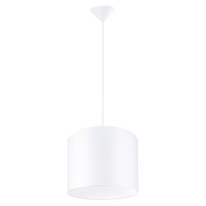 Lámpara coLGante nova 1 blanco tela/PVC 30x88x30 cm