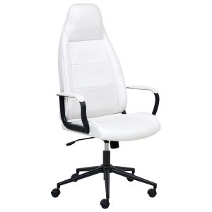 Silla de oficina rebel tela blanco crema