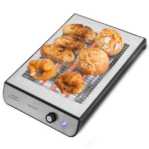 Cecotec tostador plano horizontal turbo easy toast inox. 900 w de potencia