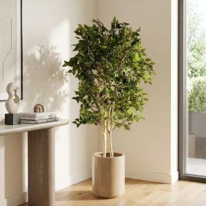 Abedul artificial ignífugo 175 cm verde blanco | naturing monde | interior