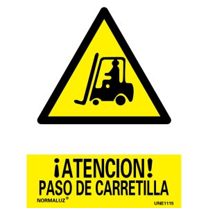 Señal paso de carretilla
