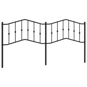 vidaXL cabecero de metal negro 200 cm