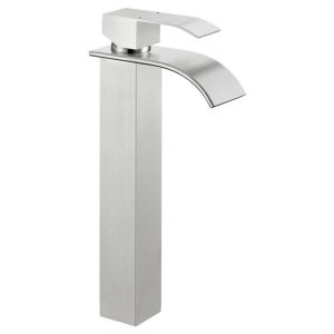Grifo de lavabo cascada - cecipa max - acero inoxidable - cepillado - altur