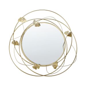 Espejo de pared anglet 46 cm 49 cm metal dorado