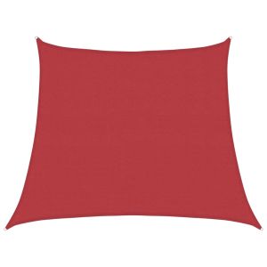 vidaXL toldo de vela hdpe rojo 160 g/m² 3/4x3 m
