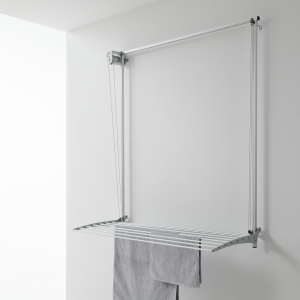 Tendedero de pared plegable, 108 cm foxydry wall gris