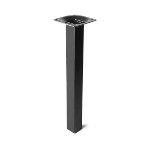 Pata de mesa rei 400g | 25x25x250 mm | negro | acero
