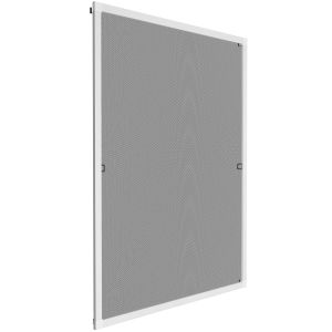 Tectake mosquitera aluminio, red fibra, recortable, blanco