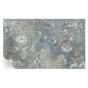 Papel pintado autoadhesivo rosas románticas 416x254 tulup