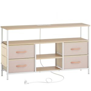 Mueble de tv 120x30x67.5 cm bicolor Homcom, hogar - muebles de salón