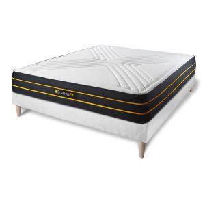 Pack colchón ultra 160x220cm + somier multiláminas, espuma viscoelástica y