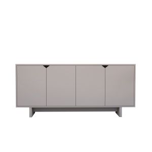 Aparador de madera "oz" - 180 x 40 x 81 cm - beige