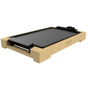 Cecotec plancha de asar eléctrica tasty&grill 2000 bamboo. 2000 w