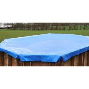 Cobertura de inverno para piscina de madeira natural ø 550cm