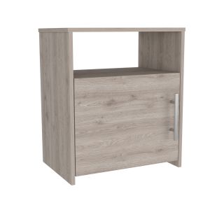 Tuhome mueble mesa de noche bristol, un compartimiento con puerta