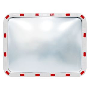 Espejo convexo rectangular para el tráfico exterior 60 x 80 cm
