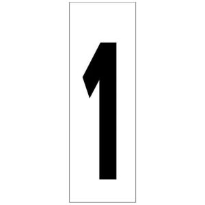 Numero adhesivo 46x140 mm.   nº 1