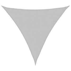 vidaXL toldo de vela poliéster oxford 100% gris claro 4x4x4 m