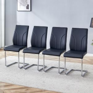 Komhtom,silla,negro,pu,dos piezas.