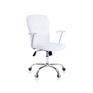Silla de oficina con altura regulable 94-106x58 cm maggie blanco