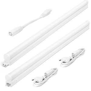 Aigostar luz LED cocina con interruptor 9w 990lm 4000k 0.6m, 2 pcs