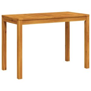 vidaXL mesa de comedor de jardín madera maciza de acacia 110x55x75 cm