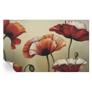 Papel pintado autoadhesivo amapolas alegres 416x254 tulup