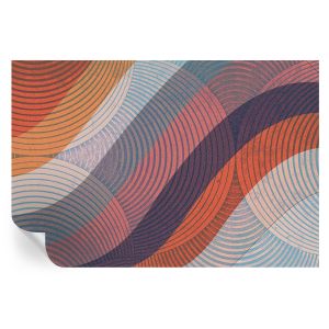 Murales autoadhesivos olas coloridas 104x152 tulup