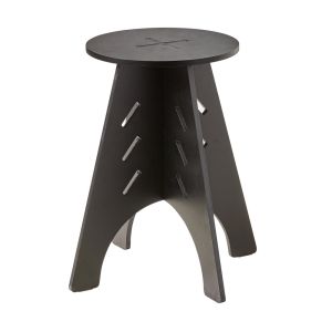 Mesa auxiliar funcional negro 32x32x48.5cm hfbt01-k-sch