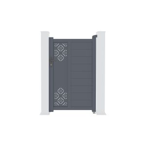 Puerta de jardín triglav 100p160 + kit de inversión de apertura