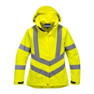 Parka mujer alta visibilidad transpirable portwest 300d - amarillo