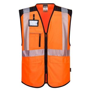Portwest - chaleco de seguridad multibolsillos pw3 hv