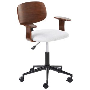 Silla de escritorio gunnison lino sintético gris claro