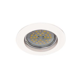 Pack 2 foco empotrable fijo basic redondo blanco wonderlamp 1xgu10